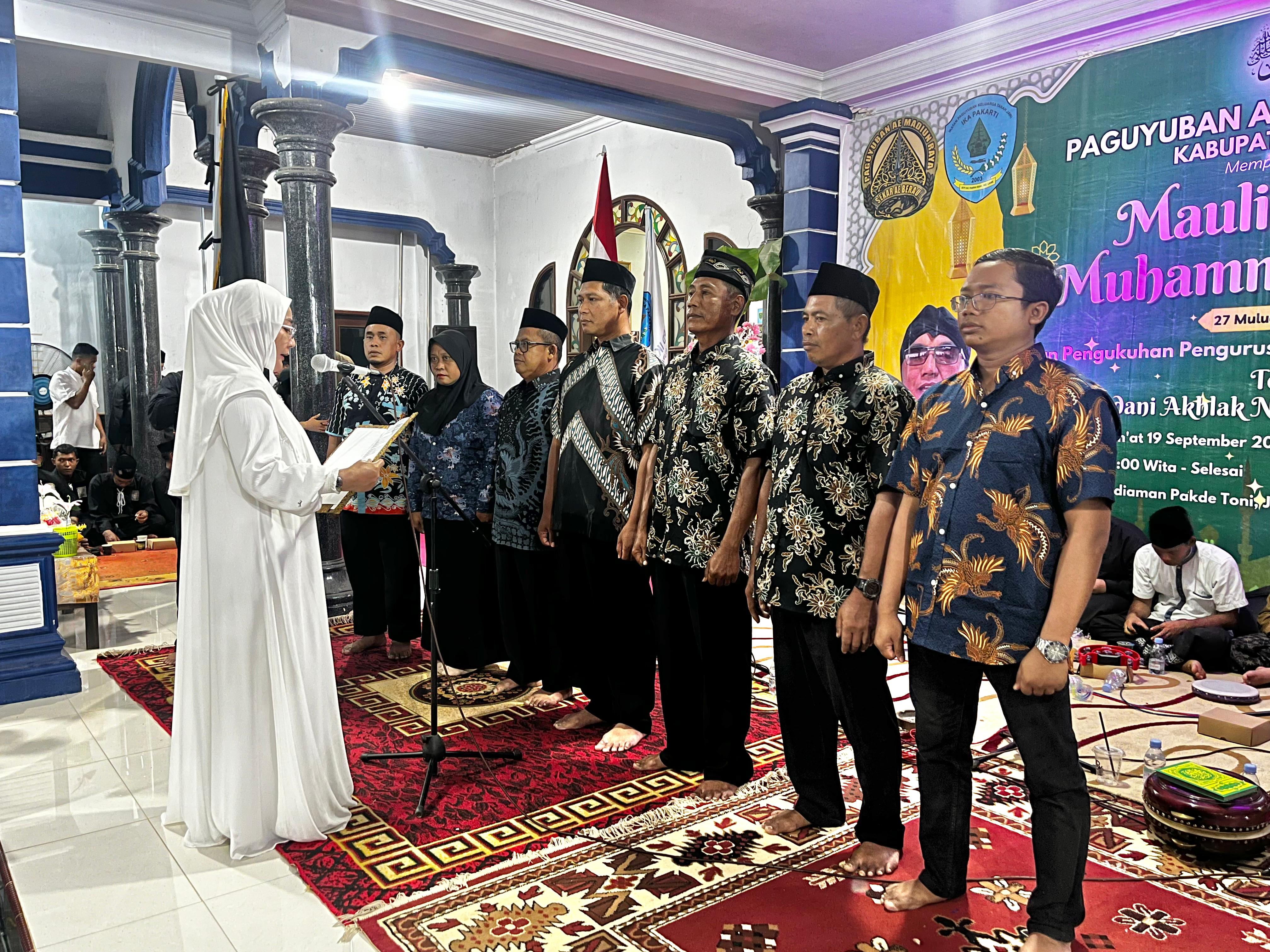 Paguyuban AE Madiun Raya Resmi Dikukuhkan, Bersamaan dengan Peringatan Maulid Nabi di Berau.