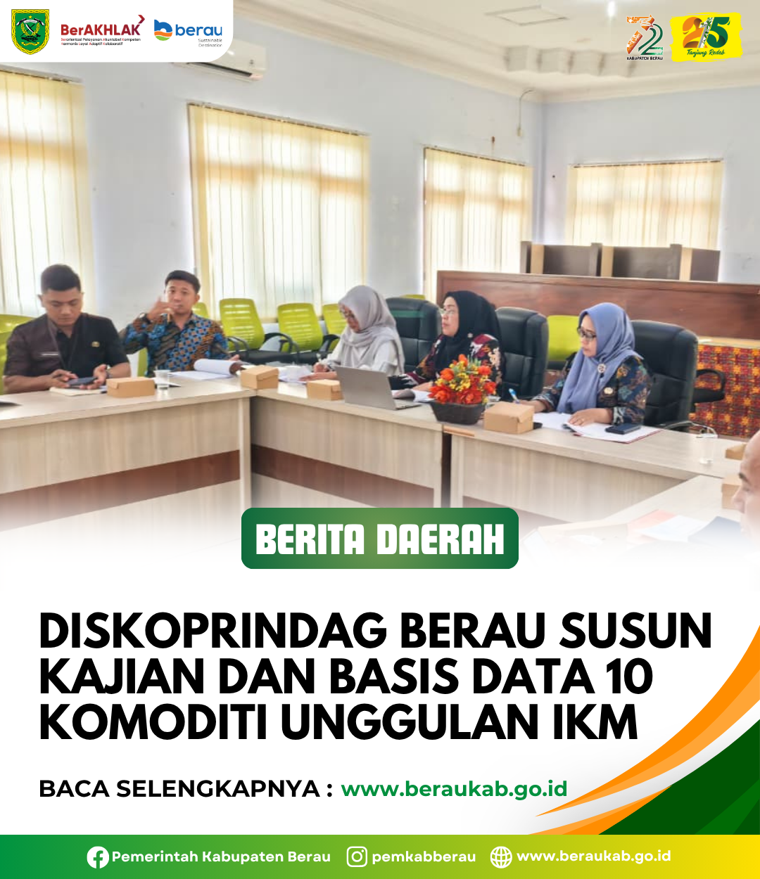 Diskoprindag Berau Susun Kajian dan Basis Data 10 Komoditi Unggulan IKM