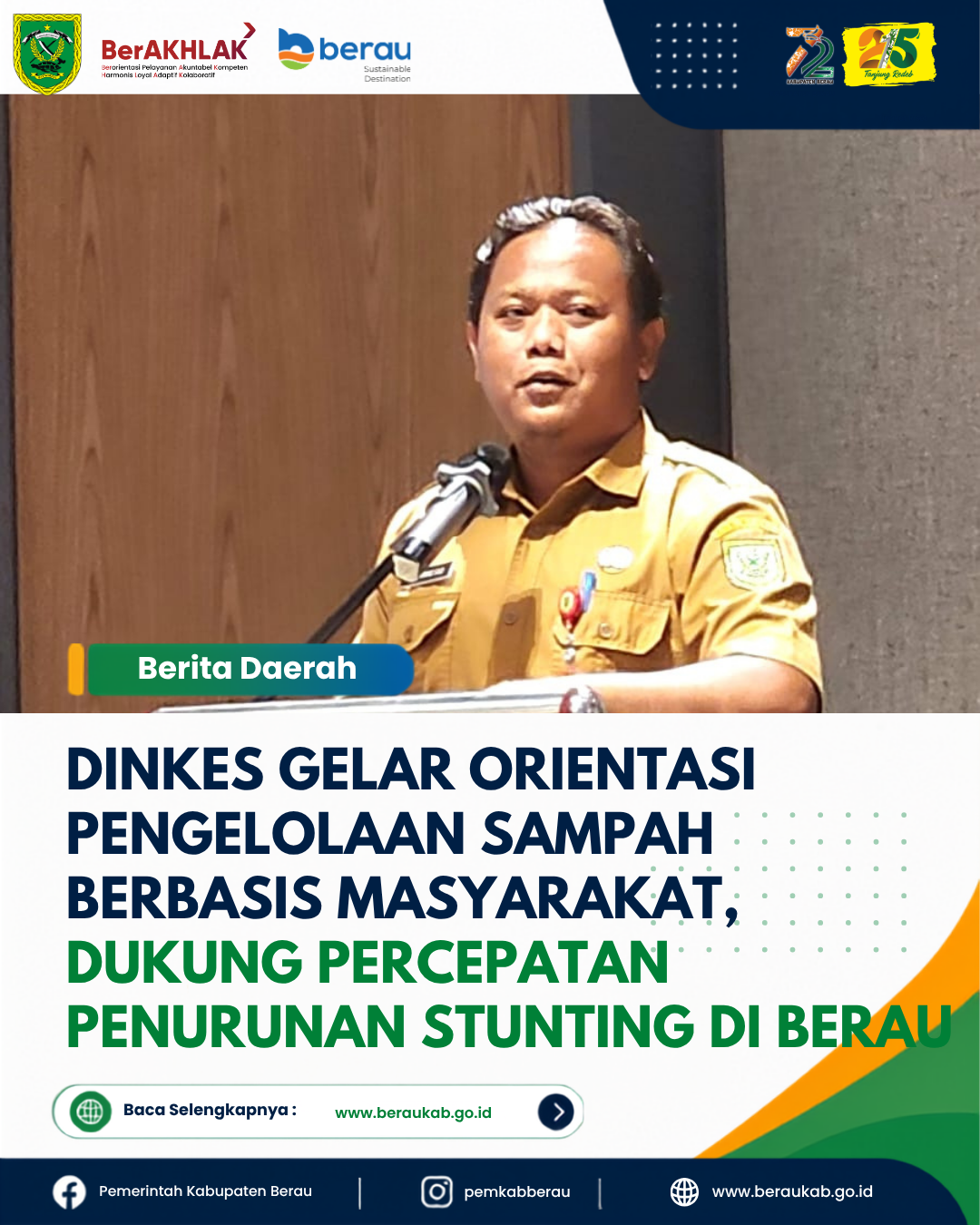 Dinkes Gelar Orientasi Pengelolaan Sampah Berbasis Masyarakat, Dukung Percepatan Penurunan Stunting di Berau
