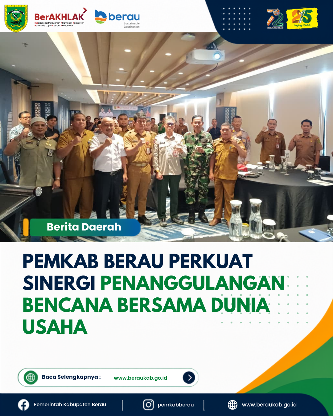 Pemkab Berau Perkuat Sinergi Penanggulangan Bencana Bersama Dunia Usaha