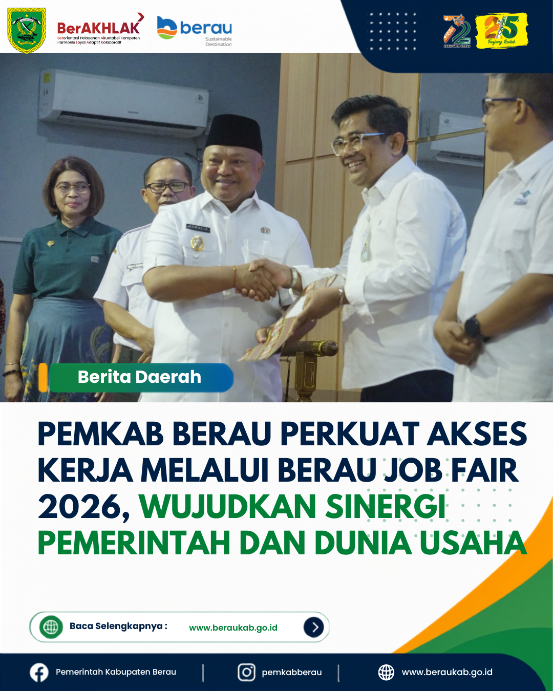 Pemkab Berau Perkuat Akses Kerja Melalui Berau Job Fair 2026, Wujudkan Sinergi Pemerintah dan Dunia Usaha